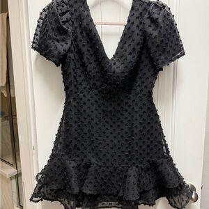 Elegant Black Textured Dress